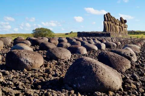 Easter Island  Moai Foto stock