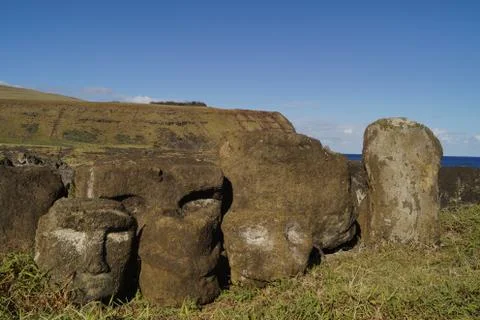 Easter Island  Moai Foto stock