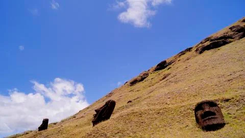 Easter Island  Moai Stock-Fotos