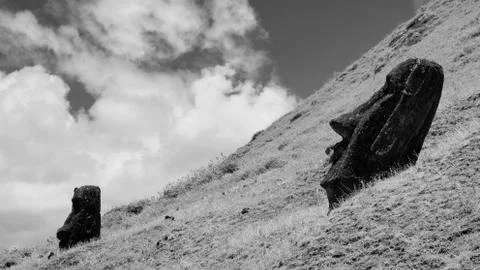 Easter Island  Moai Stock Photos