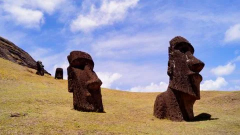 Easter Island  Moai Foto stock