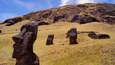 Easter Island  Moai Stock Photos