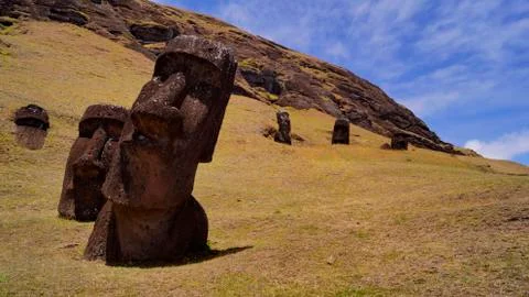 Easter Island  Moai Foto stock