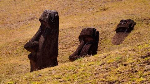 Easter Island  Moai Foto stock