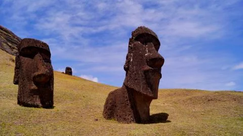 Easter Island  Moai Stock Photos
