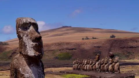 Easter Island  Moai Foto stock