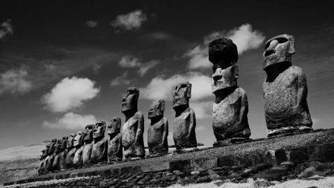 Easter Island  Moai Stock Photos