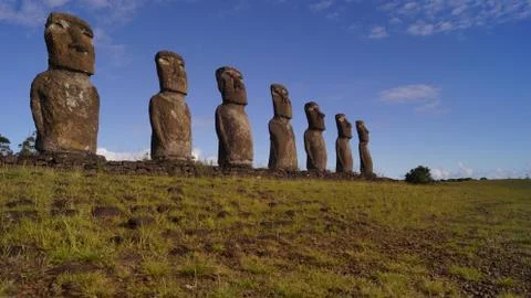 Easter Island  Moai Stock-Fotos