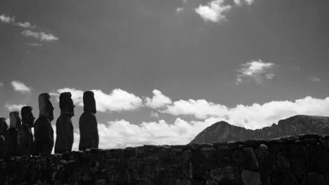 Easter Island  Moai Foto stock