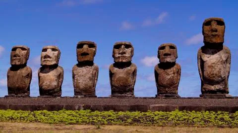Easter Island  Moai Stock Photos
