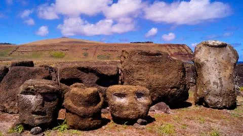 Easter Island  Moai Foto stock