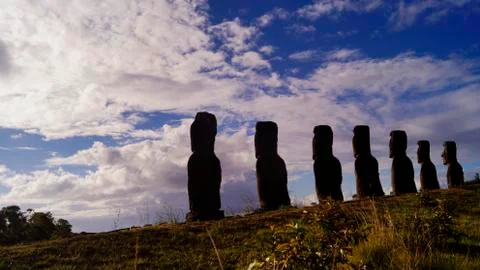 Easter Island  Moai Stock Photos