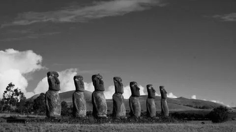 Easter Island  Moai Stock Photos
