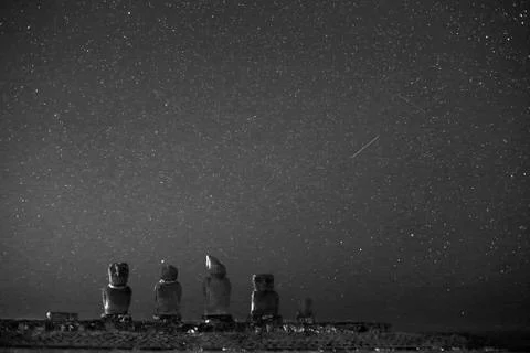 Easter Island  Moai Stock-Fotos