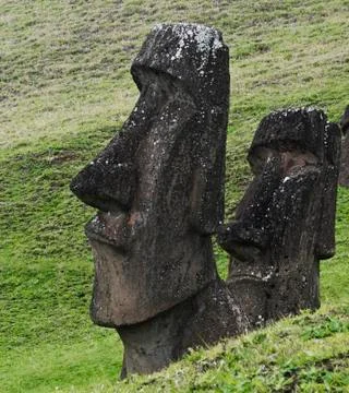Easter Island  Moai Stock-Fotos