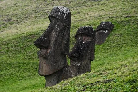 Easter Island  Moai Stock-Fotos