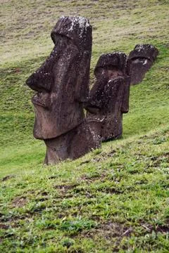 Easter Island  Moai Stock Photos