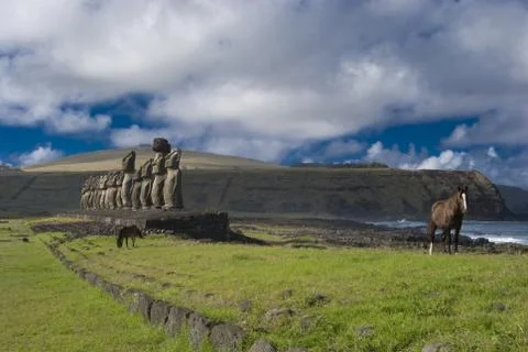 Easter Island  Moai Stock Photos
