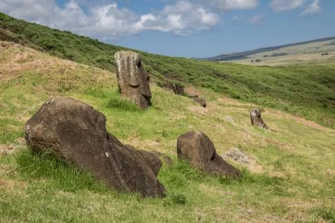 Easter Island  Moai Stock Photos