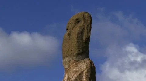 Easter Island Moai Statue Stockbeeldmateriaal 11311127