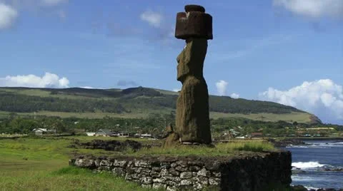 Easter Island Moai Statue 스톡 동영상 11331645
