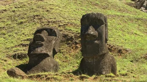 Easter Island Moai Statue Video stock 11333234