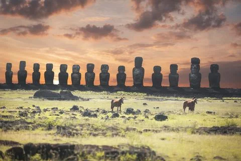 Easter island Stock Photos