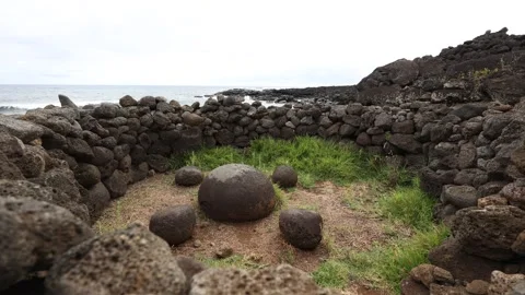 Easter Island - Pito Kura Stock Footage 259904014