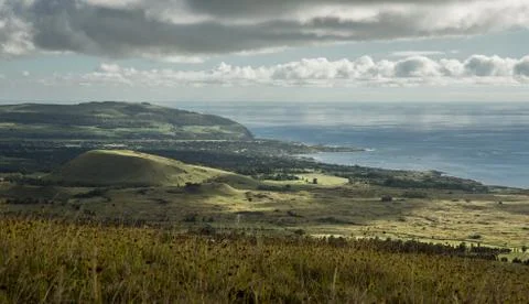EASTER ISLAND   POLYNESIA  RAPA NUI  CHILE Foto stock