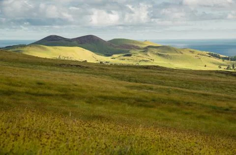 EASTER ISLAND   POLYNESIA  RAPA NUI  CHILE Stock Photos