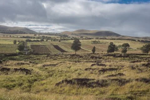 EASTER ISLAND   POLYNESIA  RAPA NUI  CHILE Foto stock
