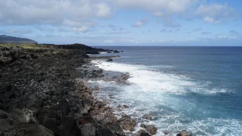 EASTER ISLAND   POLYNESIA  RAPA NUI  CHILE Stock Photos