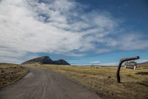 EASTER ISLAND   POLYNESIA  RAPA NUI  CHILE Foto stock