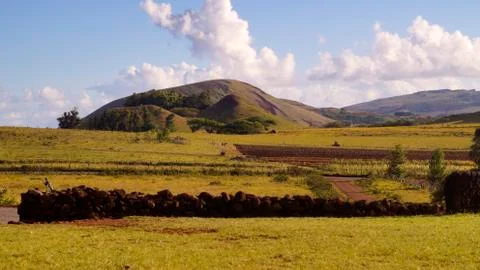 EASTER ISLAND   POLYNESIA  RAPA NUI  CHILE Stock Photos