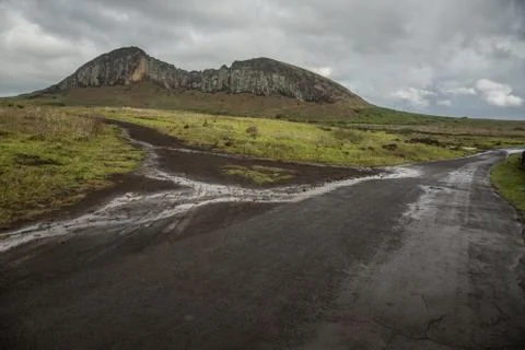 EASTER ISLAND   POLYNESIA  RAPA NUI  CHILE Stock Photos