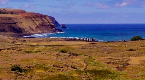 EASTER ISLAND   POLYNESIA  RAPA NUI  CHILE Foto stock