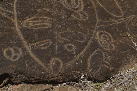 EASTER ISLAND   POLYNESIA  RAPA NUI  CHILE Stock Photos