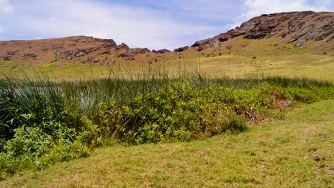 EASTER ISLAND   POLYNESIA  RAPA NUI  CHILE Stock Photos