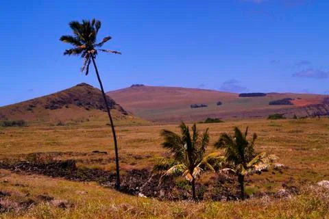 EASTER ISLAND   POLYNESIA  RAPA NUI  CHILE Foto stock
