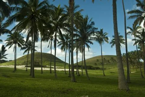 EASTER ISLAND   POLYNESIA  RAPA NUI  CHILE Foto stock