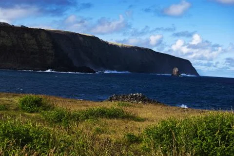 EASTER ISLAND   POLYNESIA  RAPA NUI  CHILE Stock Photos
