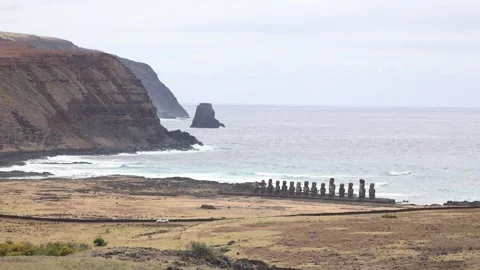 Easter Island - Rano Raraku Video stock 259903976
