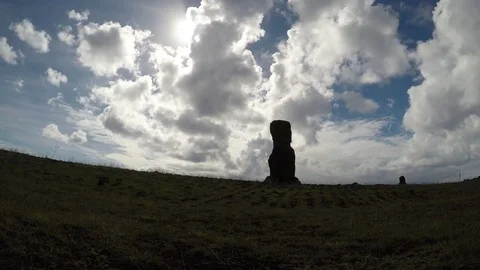 Easter Island Rapa Nui Ahu Tahai Timelapse Stock Footage 83863953