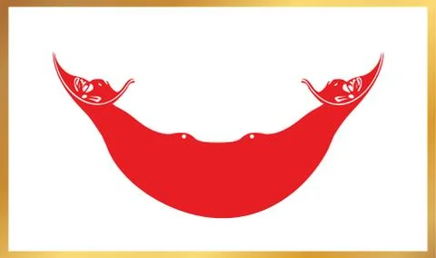Easter island rapa nui Flag Illustration Stock Illustration
