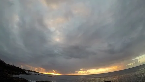 Easter Island Rapa Nui Sunset 4 Timelapse Video stock 83858661