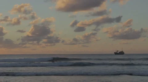 Easter Island sunset Stock Footage 67866787