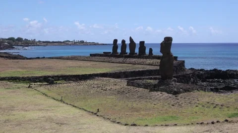 Easter Island - Tahai Stock Footage 259911659