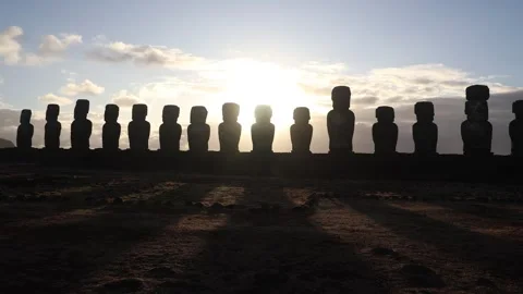 Easter Island - Tongariki Stock Footage 259903767