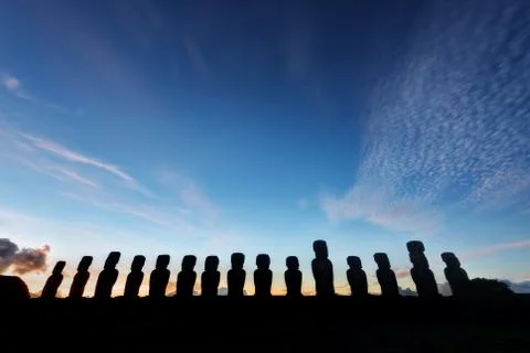 Easter Islands Moai Stock Photos
