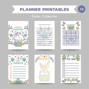 Easter journal card design vector illustration Stock Illustration